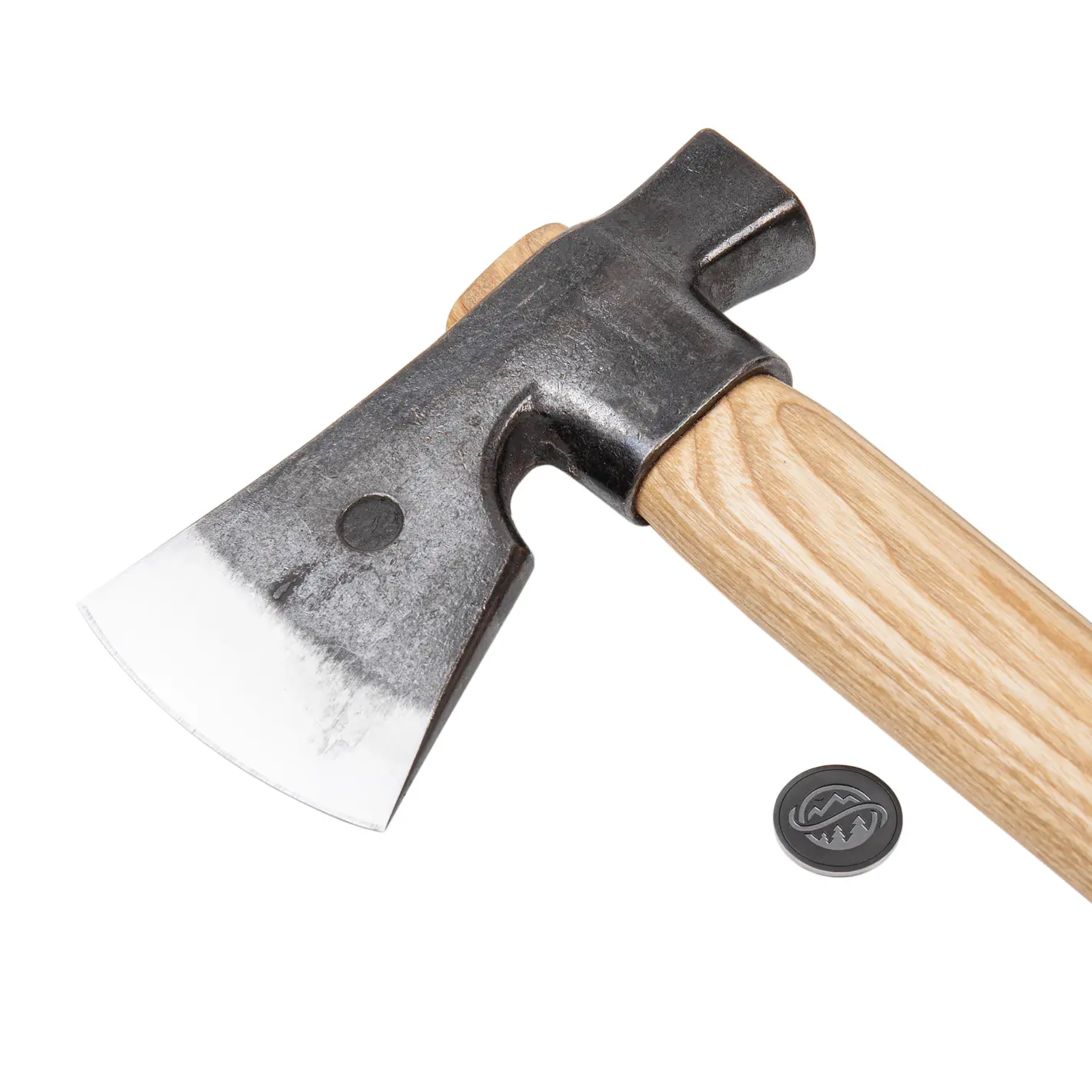 anika "eger l" axe with leather sheath