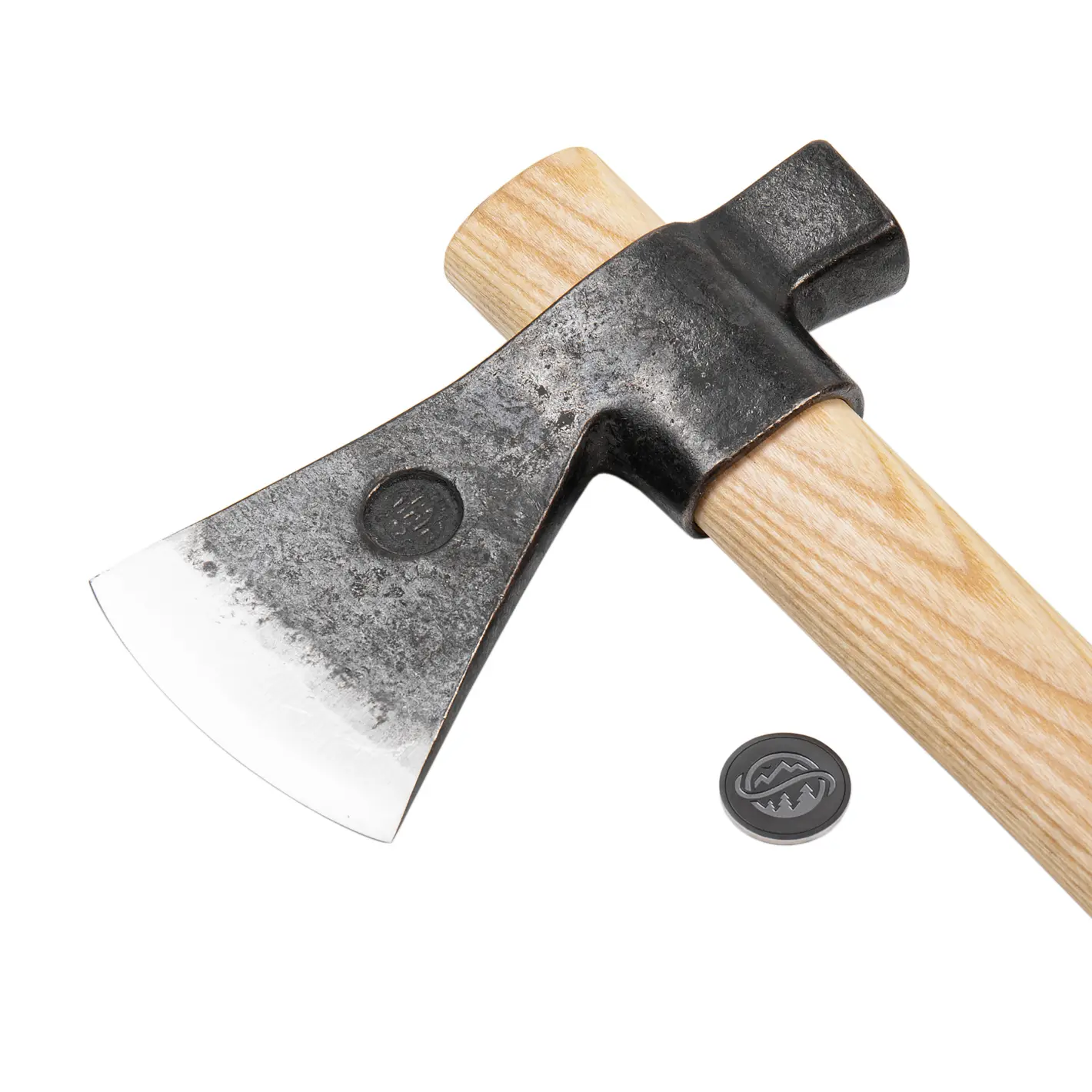 anika "eger l" axe with leather sheath