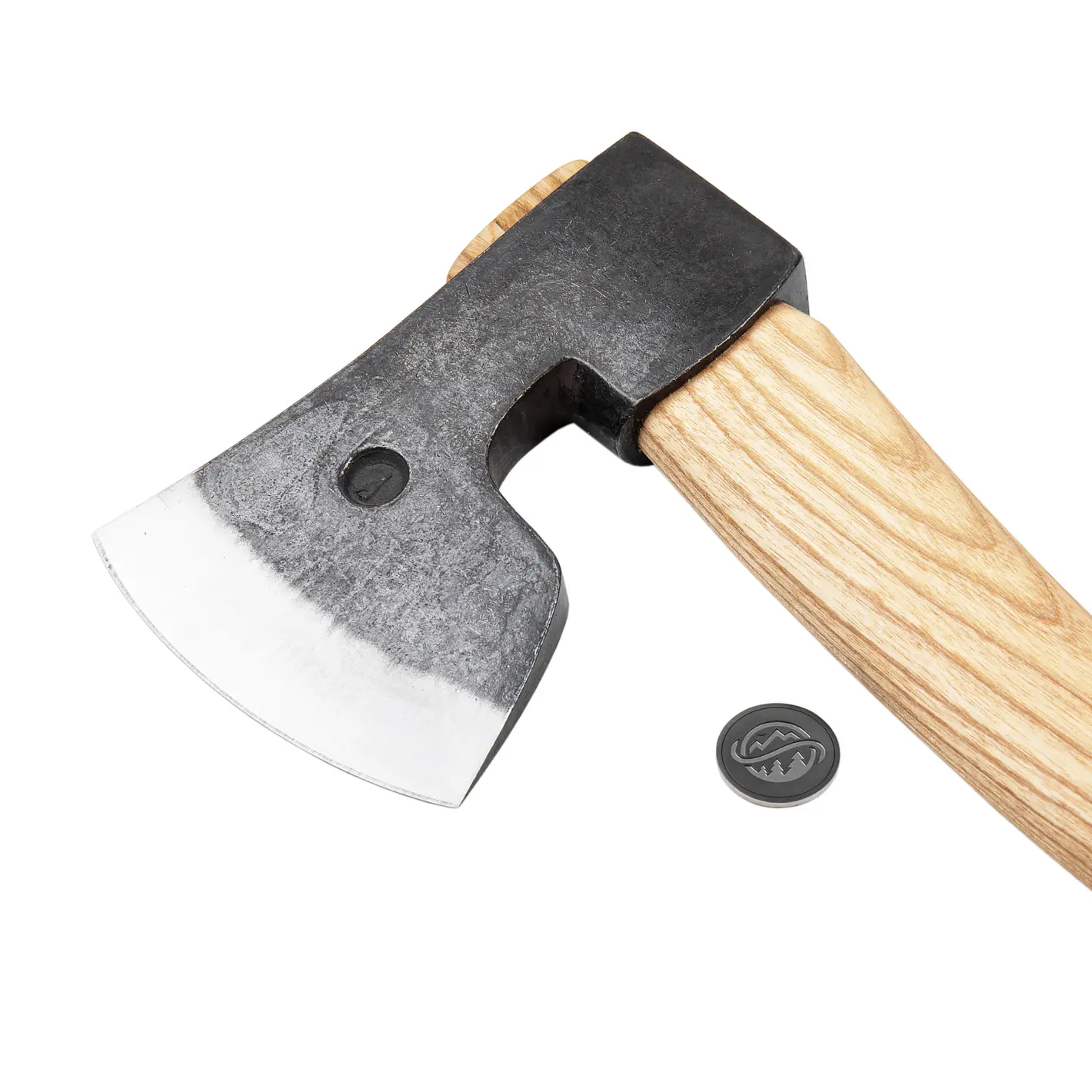 anika "eger l" axe with leather sheath