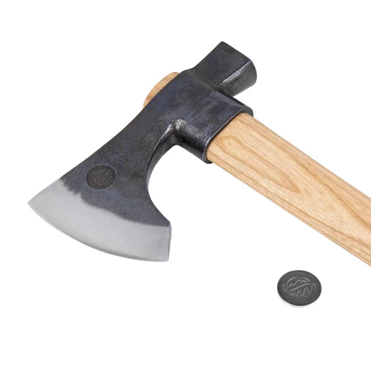 Anika “Tomahawk Viking” (Bearded) Axe with leather sheath feature image